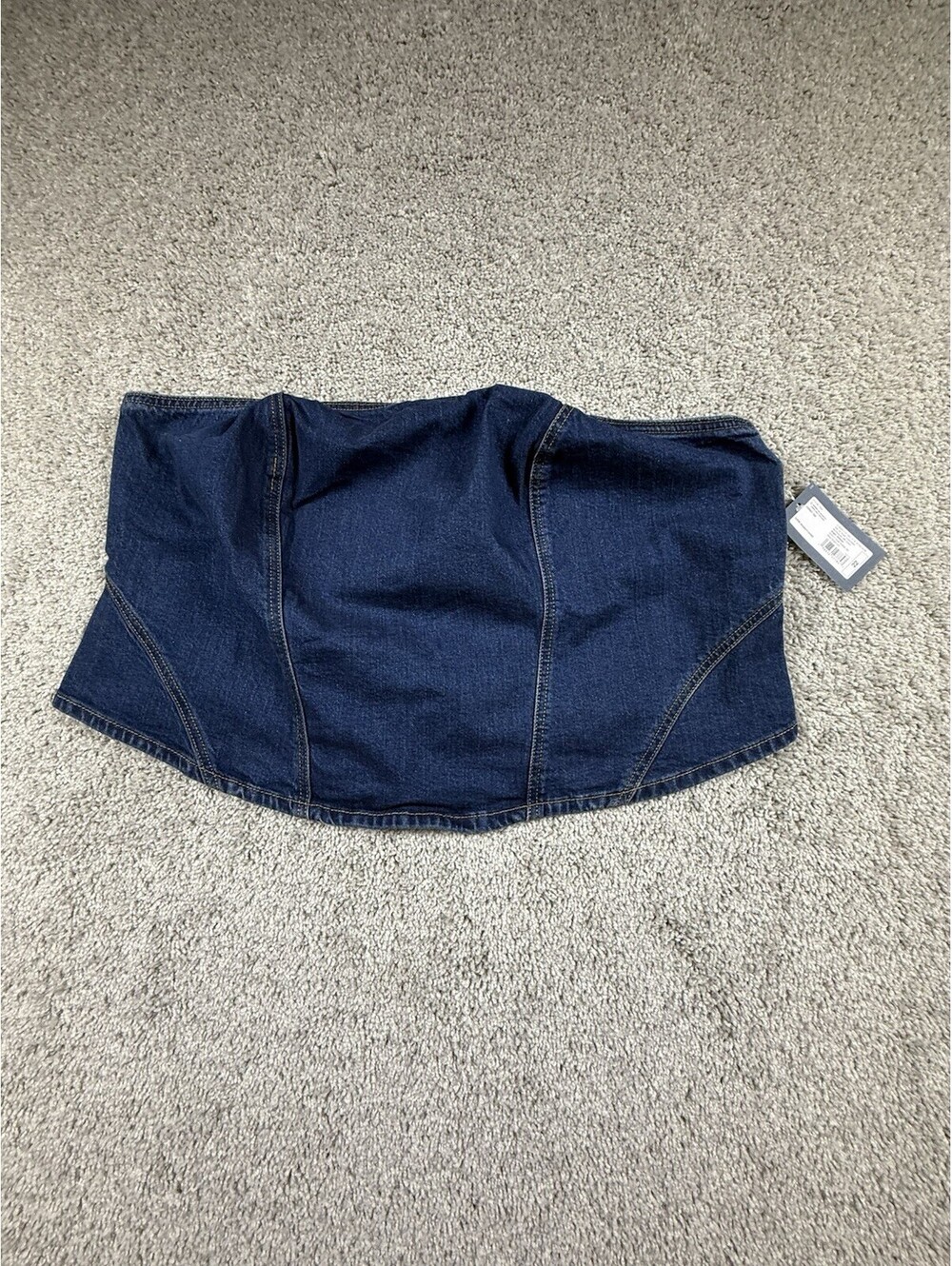 NWT Universal Thread Denim Corset Top Size 22 Zip Open $30